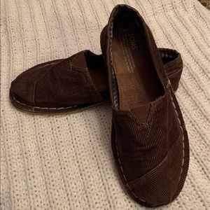 Men's Brown Courduroy TOMS